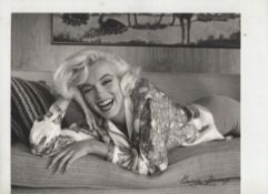 Marilyn Monroe original bw photograph of Marilyn by George Barris^ showing her laughing as she