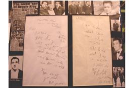 Crime ? Reg Kray autograph letter signed in his particularly characteristic handwriting^ 2pp A4^