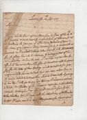 The Duke of Marlborough?s last campaign ? autograph letter from James Craggs the Elder ? Postmaster