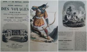 India - Des Voyages Fontainer Cox Jacquemont 1855 Account of the Sikhs. Rare 32 page magazine in