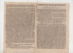 Medical rare French pamphlet dated 1769 discussing a method of dealing with venereal disease