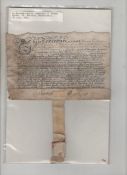 James II ? apprenticeship indenture fine example of a very early apprenticeship indenture from the