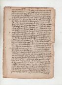 Sir Thomas More^ executed by Henry VIII^ Saint manuscript page taken from a Tudor legal work