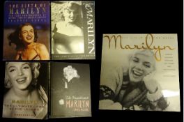 Marilyn Monroe group of books relating to Marilyn including: The Unpublished Marilyn by James