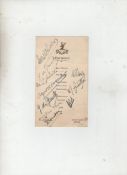 Autograph ? Charles de Gaulle^ President of France^ leader of the Free French during WWII menus