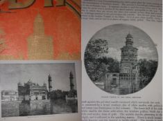 India ? A fine book illustrating India^ 1891 the front cover shows the Baba Atal Tower in Amritsar