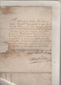 Military Lancashire ? autograph ? James Douglas^ 4th Earl of Hamilton letter signed by Hamilton to