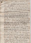 Military Ottoman ? Serbian war 1876 two extensive letters being copies on onion paper of the