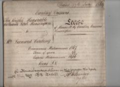 London ? Kensington interesting group of three indentures covering the sale of a property at 79