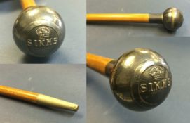 India ? Sikh swagger stick cane 1914-1918. A rare World war one swagger stick of the Sikh Regiment.