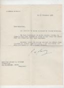 Autograph ? Charles de Gaulle^ President of France^ leader of the Free French during WWII