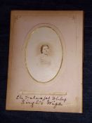 India - Sikh Photograph - Wife of Maharajah Duleep Singh of Punjab. Inscribed in black ink -