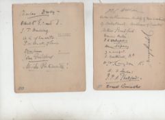 Ecclesiastical ? autograph five album pages containing the signatures of Arch Bishops and Bishops^