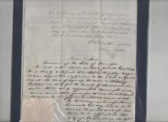 America ? Tennessee 1842 document being a notarial statement attesting the identity of an English