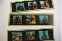 Boer War ? Magic Lantern Slides two sets of magic lantern slides in original boxes^ each covering