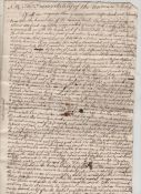 Religious manuscript written in a neat hand on a single leaf of folio paper^ entitled ?On the