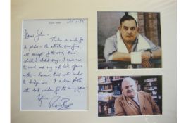 Entertainment ? autograph ? Ronnie Barker autograph letter signed dated January 25th 1985