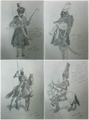 India ? Sketch Book 1905 Titled India Sketched by Ravel Hill. A number of Prints illustrating Sikh