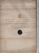 Exceptionally rare death warrant 1785 ? Crime and Punishment ? manuscript death warrant signed by