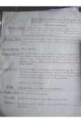 Worcestershire ? Hagley ? Rockingham Hall ms document on four pp large legal folio being an