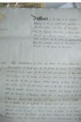 Wales ? Barmouth fine ms document written on 22pp large legal folio dated 1830 being a contemporary