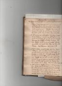 Shropshire ? Ludlow The Formulary and Ledger of Ludlow Solicitor Richard Salway signed and dated by