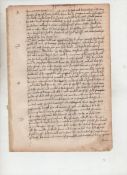 Sir Thomas More^ executed by Henry VIII^ Saint manuscript page taken from a Tudor legal work