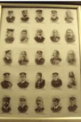 Ephemera ? WWI ? silk panel featuring leading military figures in the British forces in WWI ?