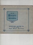 Ephemera ? Hereford Motor Company^ Eign Street c1907. An early 30 page Sales Catalogue illustrating