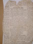 India - Victor Duleep Singh. A press cutting carrying a report of the will of the son of Maharajah