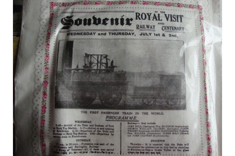 Ephemera ? Royalty ? Stockton and Darlington Railway ? Souvenir of the Royal Visit to the Railway