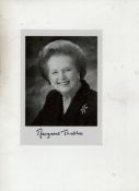 Autograph ? Politics ? Margaret Thatcher fine bw 7x5 portrait of Mrs Thatcher in older age^ showing