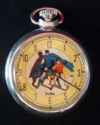 Smith’s Batman Pocket Watch: Great condition of this later example of the Batman Watch (working