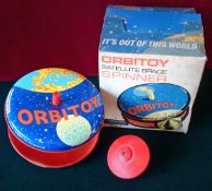 Lincoln (New Zealand) tinplate “Orbitoy Satellite Space Spinner”: Scarce example made to spin with