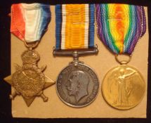 WW1 1914 Star Trio: To 34795 Gnr William H Stanley / Standlick RFA (please note different