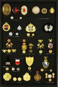 Collection of European Fire Brigade Cap Badges: To include badges from Zurich Poland, Luxembourg,