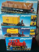 Playmobil Train Set: To consist of No 4050 Diesel Locomotive together with No 4107 Shell Tanker,