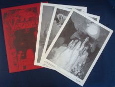 Vampyres Portfolio: Includes art by Bill Sienkiwicz 6 in total 1st Print Signed in original envelope