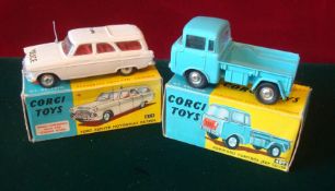 Two Corgi Toys Vehicles: To consist of No 409 Forward Control Jeep FC-150 and No 419 Ford Zephyr