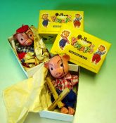 Pinky and Perky Pelham Puppets: Great examples of these puppets in original boxes both having no