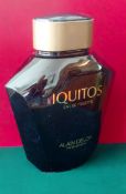 Hugh Men’s Alain Delon “Iquitos” Perfume Display Bottle: Impressive Green Glass tapering bottle