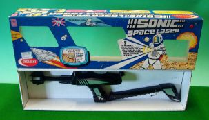 Crescent “Sonic Space Laser”: This battery operated plastic made Space Gun is finished in black