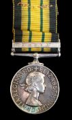 African General Service Medal With Kenya Bar To A Woman Constable: Scarce Medal to Kioko Ndambuki