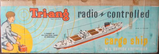 Triang Radio Controlled Cargo Ship and Radiomaster Transmitter Mk.1: Scarce example comprising large