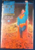 1986 History of the DC Universe Portfolio: Includes art by Bolland, Kubert, Perez and more in