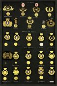 Collection of Danish and Swedish Fire Brigade Cap Badges: To include badges from Gotland, Boras,