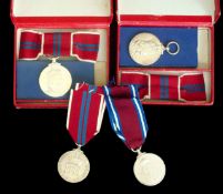 Two Ladies Coronation Medal Queen Elizabeth II 1953 In Original Box: Both having Bow ribbons