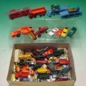 Large Selection of Matchbox Diecast Cars: Including early examples playworn and better Grey and