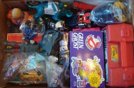 Mixed box of Figure and Toys: To include He-Man, Ghostbusters Mini Trans Formers (1 Box)