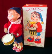 Max Carl (Germany) Clockwork Drumming Noddy: Made in Western Germany 1960s in great working